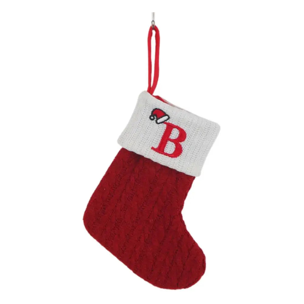 Spersonalizowana Skarpeta Świąteczna z Literą