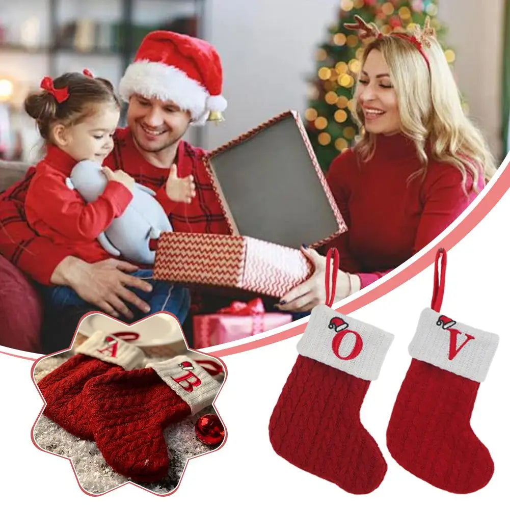 Spersonalizowana Skarpeta Świąteczna z Literą