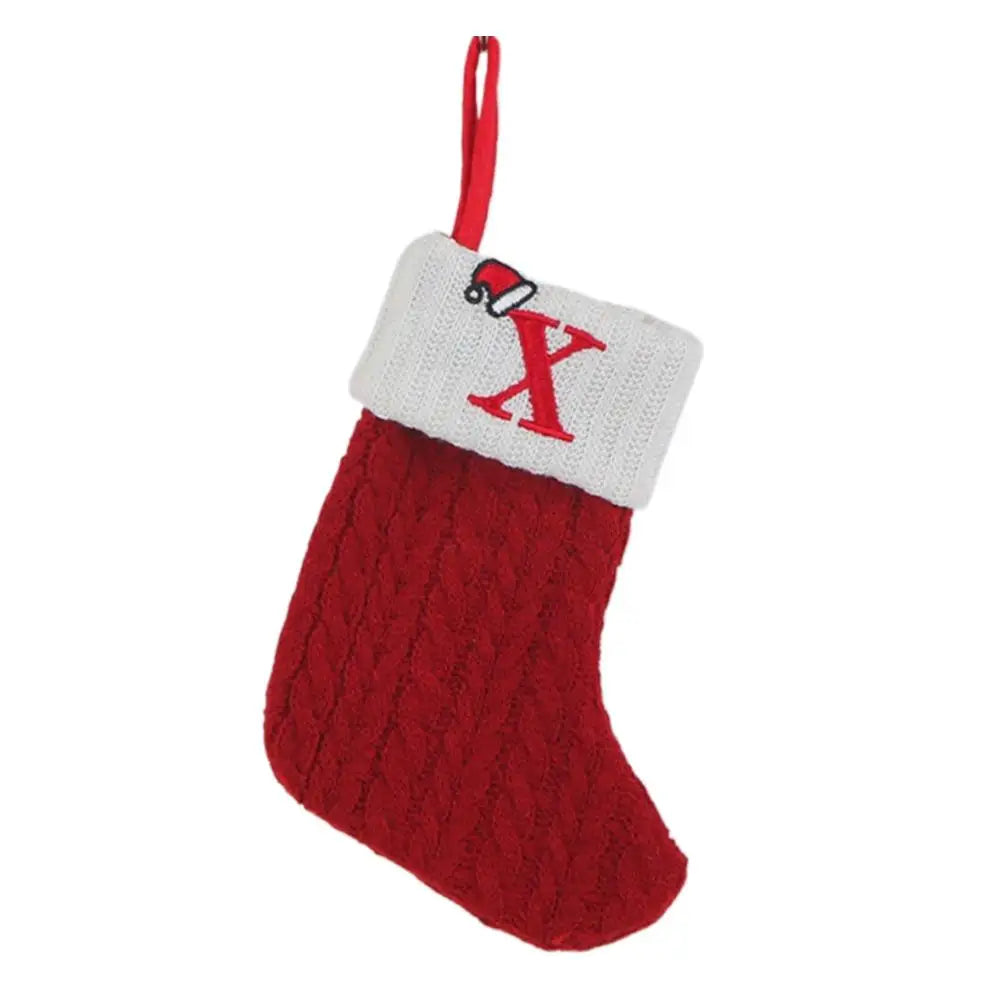 Spersonalizowana Skarpeta Świąteczna z Literą